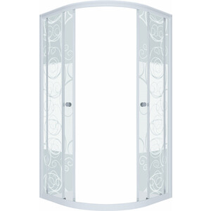 Душевой уголок Triton Стандарт 100x100 профиль белый, стекла узоры (Щ0000026697) уплотнитель для окон и дверей ubl010e e профиль резиновый на клейкой основе