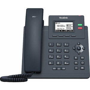 SIP-телефон Yealink SIP-T31 (БП в комплекте) телефон sip yealink sip t30p 1 линия poe бп в комплекте sip t30p