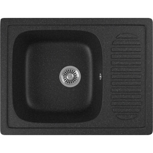 Кухонная мойка GreenStone GRS-13-308 черная лицевая панель для установки 24 адаптеров lc quad sc duplex 1u черная dkc