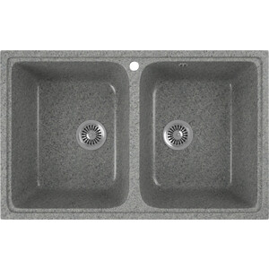 Кухонная мойка GreenStone GRS-15-309 темно-серая картофелемялка полиамид 25х10х6 см навеска темно серая basic с3255615
