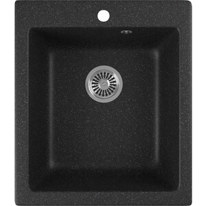 Кухонная мойка GreenStone GRS-17-308 черная лицевая панель для установки 24 адаптеров lc quad sc duplex 1u черная dkc