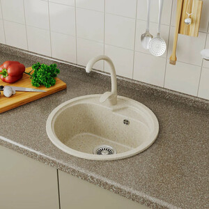 Кухонная мойка и смеситель GreenStone GRS-04-308, GS-002-308 черный