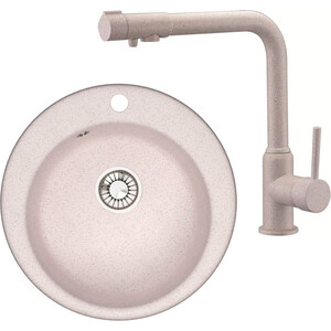 

Кухонная мойка и смеситель Glanz J-030-33 бежевая, матовая, с сифоном (J-030-33, 13044-4), J-030-33 бежевая, матовая, с сифоном (J-030-33, 13044-4)