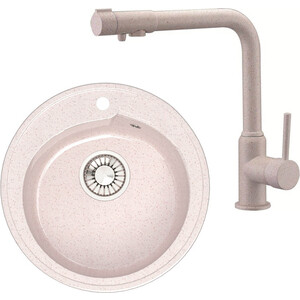 

Кухонная мойка и смеситель Glanz JL-004-33 бежевый (JL-004-33, 13044-4), JL-004-33 бежевый (JL-004-33, 13044-4)