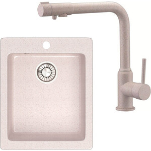 

Кухонная мойка и смеситель Glanz JL-008-33 бежевый (JL-008-33, 13044-4), JL-008-33 бежевый (JL-008-33, 13044-4)