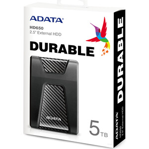фото Внешний жесткий диск adata 5tb hd650, 2,5'' , usb 3.1, черный