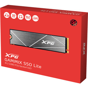 SSD накопитель ADATA 1TB XPG GAMMIX S50 Lite, M.2 2280, PCI-E 4x4, [R/W -3800/3200 MB/s] 3D-NAND TLC 1TB XPG GAMMIX S50 Lite, M.2 2280, PCI-E 4x4, [R/W -3800/3200 MB/s] 3D-NAND TLC - фото 4