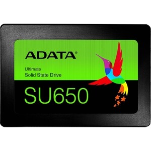 SSD накопитель ADATA 960GB Ultimate SU650, 2.5'', SATA III, [R/W - 520/450 MB/s] 3D-NAND TLC samsung 870 evo 500 гб 2 5 дюймовый sata ssd твердотельный накопитель интерфейс sata3 0 высокая скорость чтения и записи широкая совместимость
