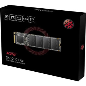 SSD накопитель A-DATA 256GB XPG SX6000 Lite, M.2 2280, PCI-E 3x4, [R/W - 1800/900 MB/s] 3D-NAND TLC