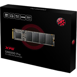 SSD накопитель ADATA 2TB XPG SX6000 Pro, M.2 2280, PCI-E 3x4, [R/W - 2100/1400 MB/s] 3D-NAND TLC, Realtek