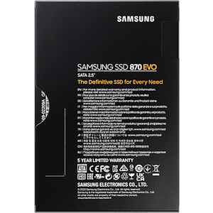 SSD накопитель Samsung 4TB 870 EVO, V-NAND, 2.5'', SATA III, [R/W - 530/560 MB/s]