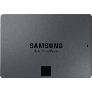SSD накопитель Samsung 1TB 870 QVO, V-NAND, 2.5'', SATA III, [R/W - 520/550 MB/s] samsung 870 evo 500 гб 2 5 дюймовый sata ssd твердотельный накопитель интерфейс sata3 0 высокая скорость чтения и записи широкая совместимость