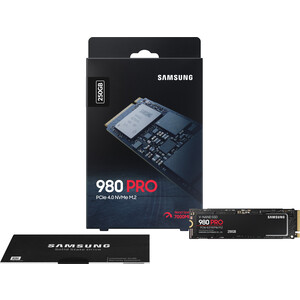 SSD накопитель Samsung 250GB 980 PRO, M.2, PCI-E 4.0 x4, 3D MLC NAND [R/W - 6400/2700 MB/s] 250GB 980 PRO, M.2, PCI-E 4.0 x4, 3D MLC NAND [R/W - 6400/2700 MB/s] - фото 2