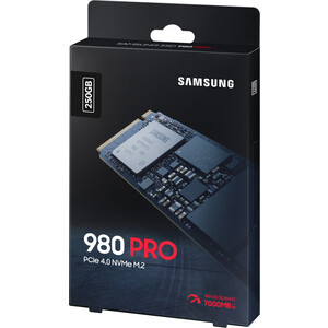 SSD накопитель Samsung 250GB 980 PRO, M.2, PCI-E 4.0 x4, 3D MLC NAND [R/W - 6400/2700 MB/s] 250GB 980 PRO, M.2, PCI-E 4.0 x4, 3D MLC NAND [R/W - 6400/2700 MB/s] - фото 4