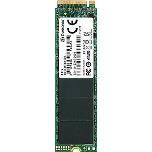 SSD накопитель Transcend 1TB MTE110S, 3D TLC NAND, M.2 2280,PCIe Gen3x4, DRAM-less ssd накопитель transcend 1tb mte110s 3d tlc nand m 2 2280 pcie gen3x4 dram less