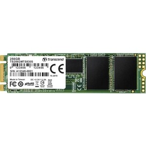 SSD накопитель Transcend 256GB MTS830, M.2 2280, SATA, 3D TLC, with DRAM [R/W - 530/400 MB/s] накопитель ssd kingspec sata iii 256gb nt 256