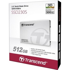 фото Ssd накопитель transcend 512gb, 230s, 3d nand, sata iii [r/w - 560/520 mb/s]