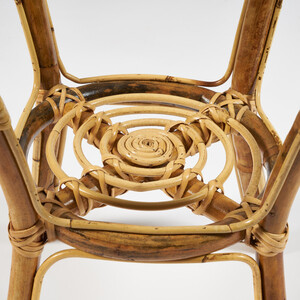 фото Комплект ( диван + 2 кресла + стол со стеклом ) tetchair bogota eco skin с подушками ротанг natural (натуральный)