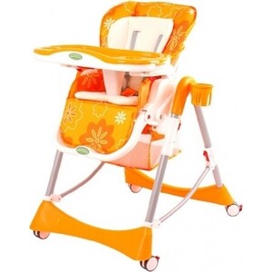 фото Детcкий стульчик для кормления babyone (оранжевый)- h1008o