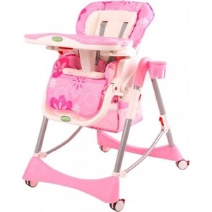 фото Детcкий стульчик для кормления babyone (розовый) - h1008r