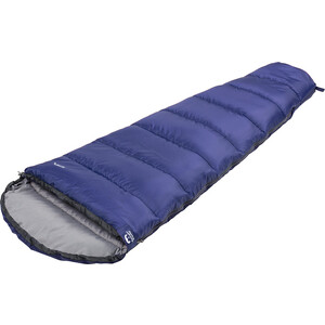 Спальный мешок Jungle Camp Active XL, левая молния, цвет: синий/серый