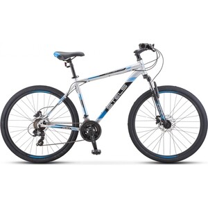 Велосипед Stels Navigator-700 D 27.5'' F010 19'' Серебристый/синий Navigator-700 D 27.5