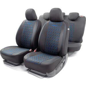 

Авточехлы AUTOPROFI VERONA, материал лён VER-1505 BK/BL, VERONA, материал лён VER-1505 BK/BL