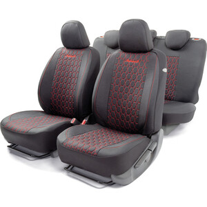 

Авточехлы AUTOPROFI VERONA, материал лён VER-1505 BK/RD, VERONA, материал лён VER-1505 BK/RD