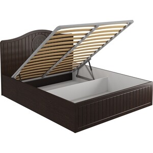 Кровать с ламелями и подъемным механизмом Compass Монблан МБ-606К 190x160 орех шоколадный