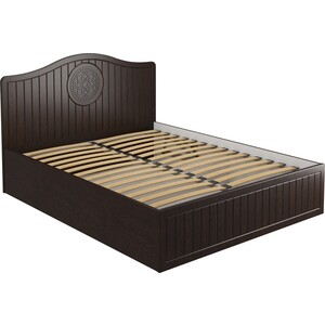 Кровать с ламелями и подъемным механизмом Compass Монблан МБ-606К 200x160 орех шоколадный