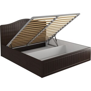 Кровать с ламелями и подъемным механизмом Compass Монблан МБ-607К 200x180 орех шоколадный