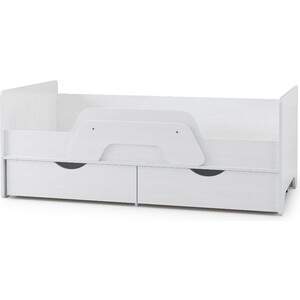 Кровать с ящиками Моби Уна 11.22 белый 80х160 съемный бортик