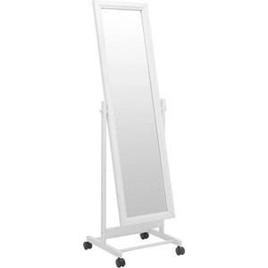 Зеркало Мебелик В 27Н напольное, белый (П0002885) зеркало напольное inspire basic прямоугольное 30x150 см белый