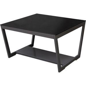 Стол журнальный Мебелик BeautyStyle 1 темный глянец графит, стекло черное (П0003324) стол журнальный хадсон 650 × 650 × 500 мм графит