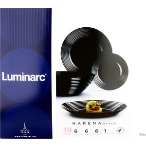 

Набор столовой посуды 19 предметов Luminarc Harena Black (N1109), Harena Black (N1109)