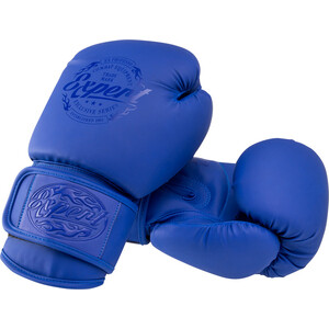Перчатки боксерские FIGHT EXPERT BGS-V010, синий, 10 oz
