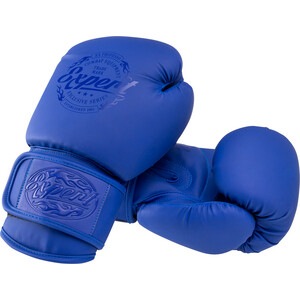 фото Перчатки боксерские fight expert bgs-v010, синий, 10 oz