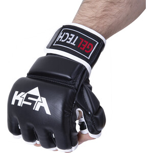 Перчатки для MMA KSA Lion Gel Black, к/з, L