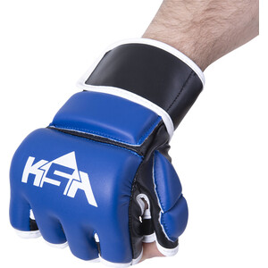 Перчатки для MMA KSA Wasp Blue, к/з, S