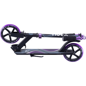 фото Самокат 2-х колесный ridex liquid 180 мм, черный/фиолетовый