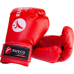 фото Набор для бокса rusco 6oz, к/з, красный 1/5