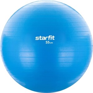 фото Фитбол starfit gb-104 55 см, 900 гр, без насоса, голубой (антивзрыв)