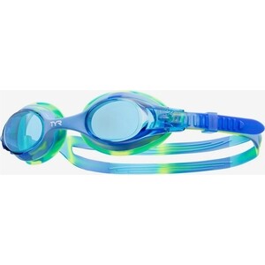 фото Очки для плавания tyr kids swimple tie dye, голубой (lgswtd/487)