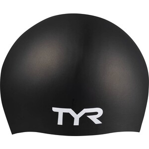 фото Шапочка для плавания tyr long hair wrinkle-free silicone cap, силикон, черный (lcsl/001)