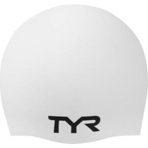 фото Шапочка для плавания tyr wrinkle free silicone cap, силикон, белый (lcs/100)