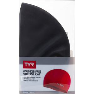 фото Шапочка для плавания tyr wrinkle free silicone cap, силикон, черный (lcs/001)