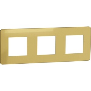 

Рамка Schneider Electric 3-постовая Unica New NU280659, 3-постовая Unica New NU280659