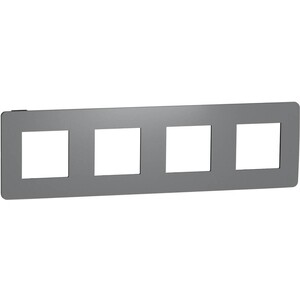 

Рамка Schneider Electric 4-постовая Unica New NU280822, 4-постовая Unica New NU280822