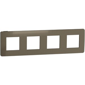 

Рамка Schneider Electric 4-постовая Unica New NU280852, 4-постовая Unica New NU280852
