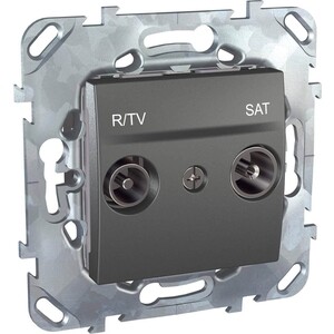 фото Розетка schneider electric r-tv/sat оконечная unica mgu5.455.12zd